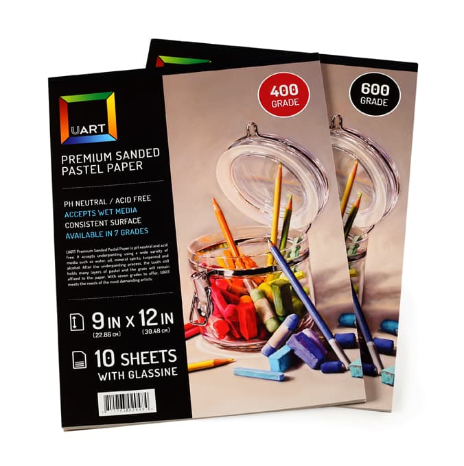 Premium Sanded Paper Pad for Pastel, Colored Pencil and Charcoal